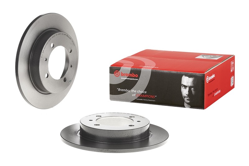 Brembo Rear Left or Right Solid Coated 260mm Disc Brake Rotor For Volvo S40 V40