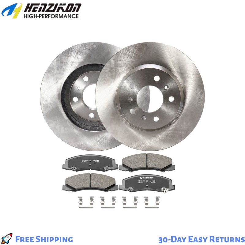DURABLE COMPLETE REAR BRAKE KIT ROTORS + CERAMIC PADS COMPATIBLE LEXUS RX330 RX3