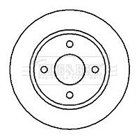 Fits Nissan Micra 1993-2003 1.0 1.3 1.4 1.5 D MFD Front 1x Brake Disc 402065F003 gallery