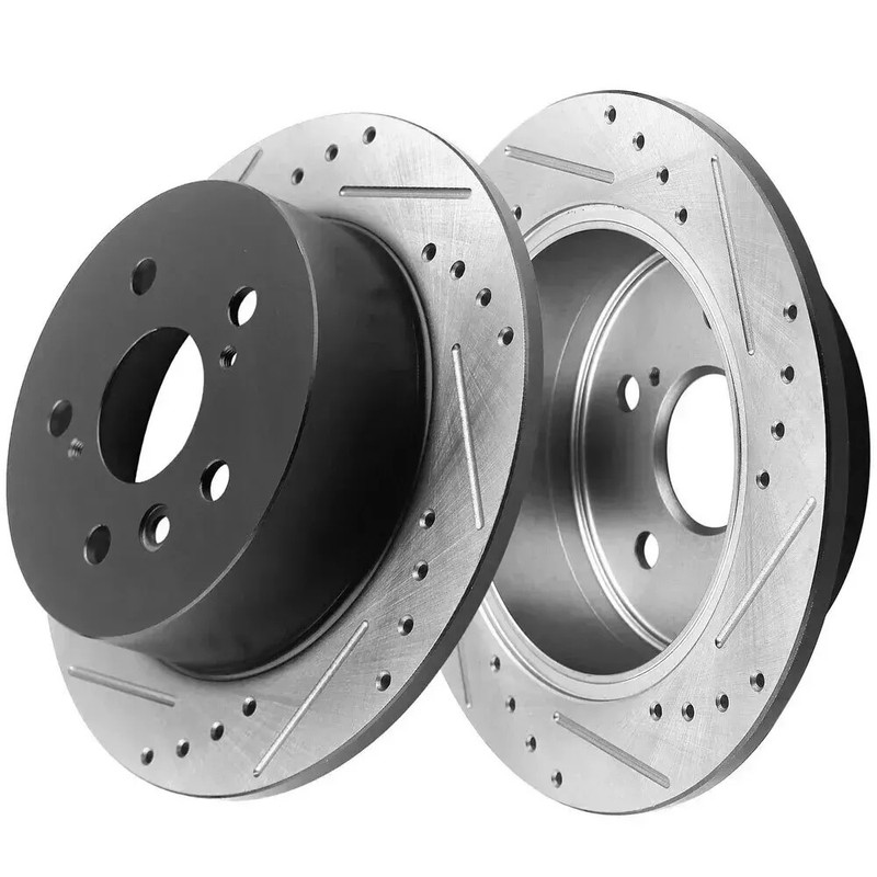 Front Rear Drilled Rotor Brake Pad for 2016 2017 2018 Toyota Avalon Lexus ES300h gallery