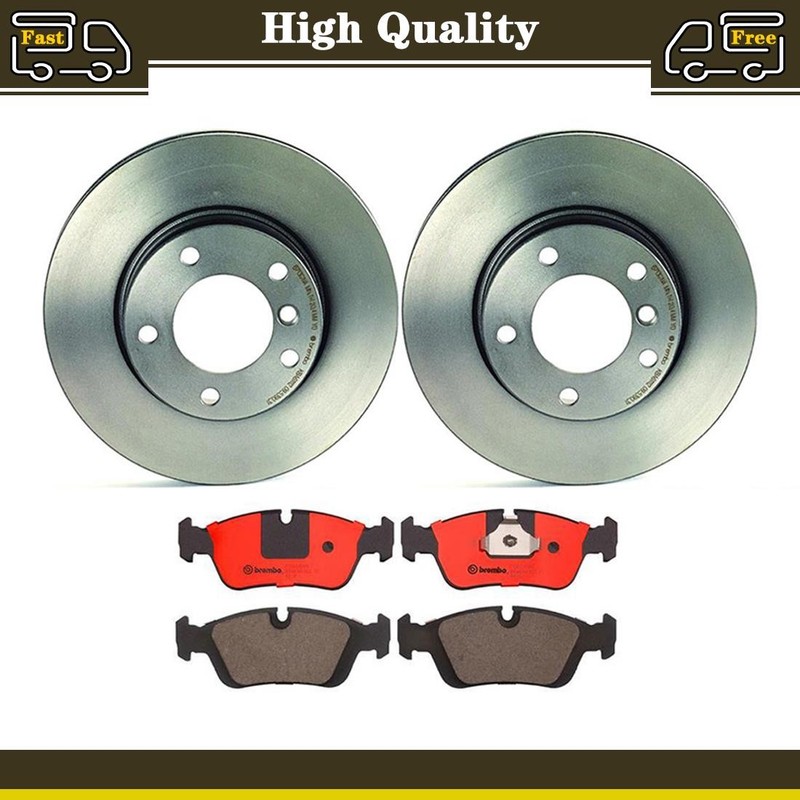 Front Disc Brake Pads Disc Rotors Fits 1992 BMW 318i 318is 325i 325is