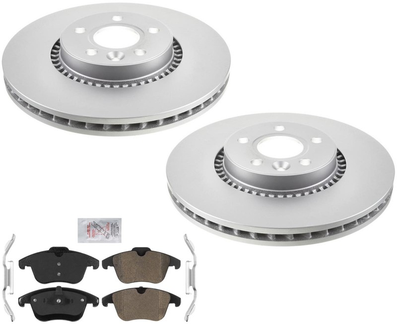 GEO Performance Disc Brake Rotors & Brake Pads Fits Land Rover LR2 2008-2015
