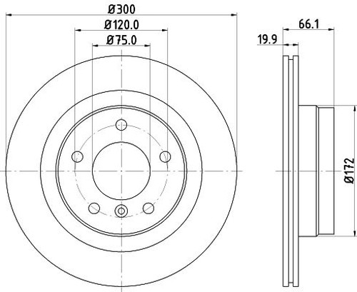For BMW - 118D E81, E87 2.0D 2006-2011 Rear 300mm Brake Discs and Pads gallery
