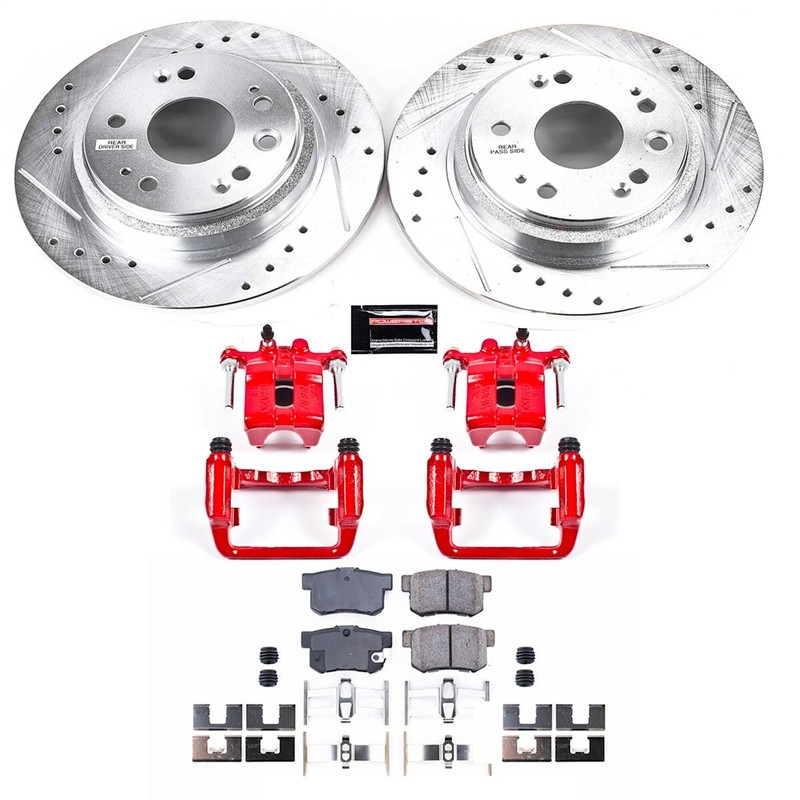 KC4989 Powerstop 2-Wheel Set Brake Kit With Calipers Rear for Acura RL 2002-2004 gallery