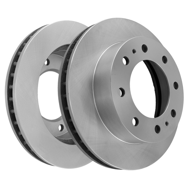 Front Vented Disc Brake Rotors & Ceramic Pads For GMC Savana 2500; Sierra 3500 gallery