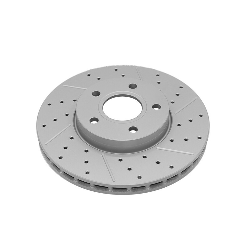 278mm Front Drilled Brake Rotors For 2012 - 2018 Ford Focus C-MAX Volvo C30 S40 gallery
