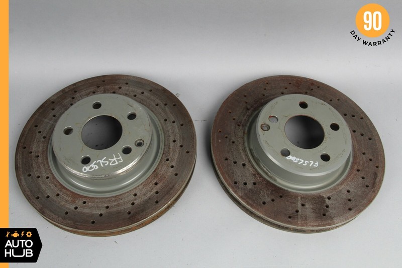 03-06 Mercedes R230 SL500 SL600 Front Brake Rotor Disc Set of 2 Left & Right OEM
