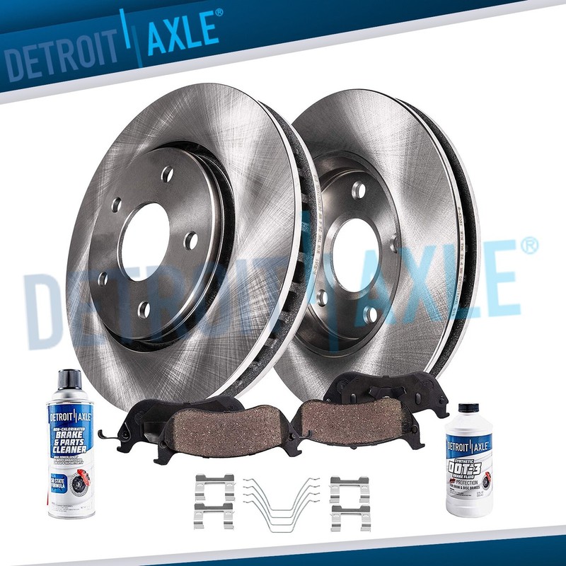 Front Disc Rotors and Ceramic Brake Pads For 2008 2009 2010 – 2013 Infiniti G37