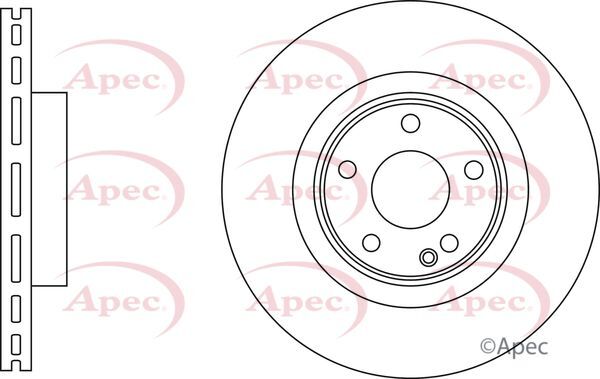 Brake Discs Pair Front FOR MERCEDES CLA 218bhp 2.0 CLA250 15->19 CHOICE2/2 Apec gallery