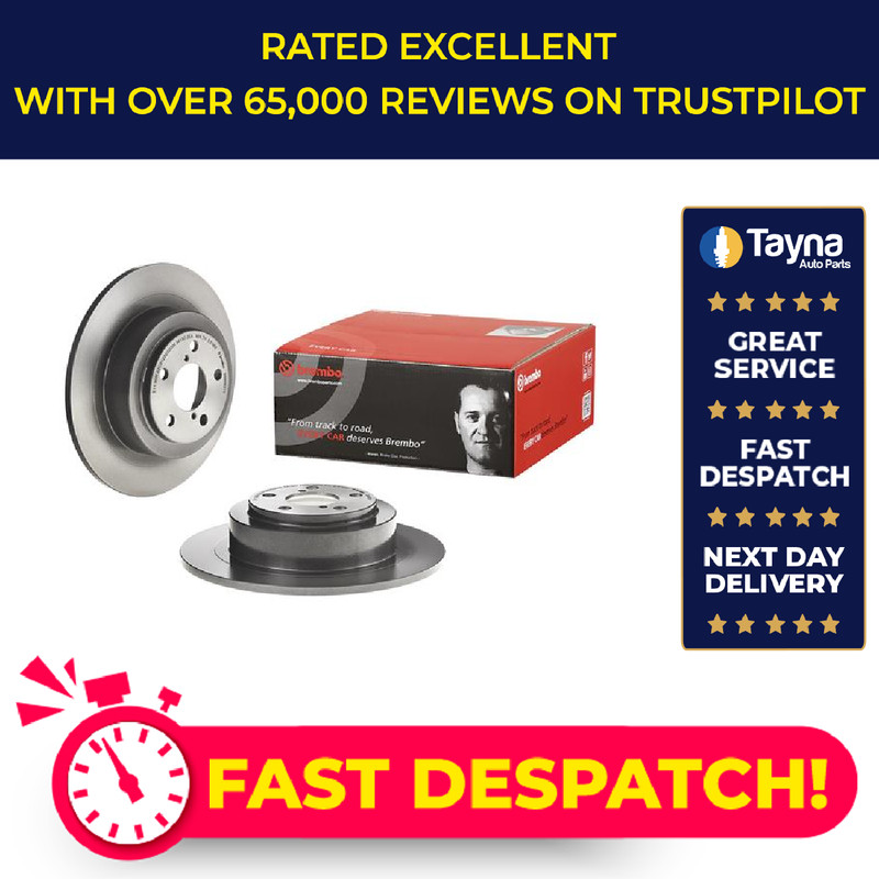 2x Brake Discs Pair Solid fits SUBARU OUTBACK BH9 2.5 Rear 00 to 03 EJ25 290mm