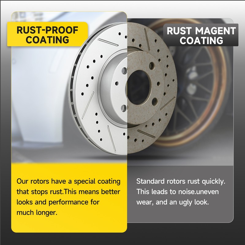 315mm Rear Drilled Rotors + Brake Pads for Chevy Impala Malibu LaCrosse Regal gallery