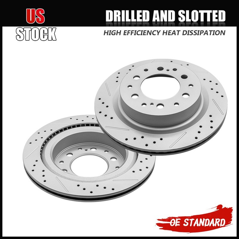 335mm Rear Disc Brake Rotors for Toyota Tundra Sequoia Lexus LX600 2022 – 2023