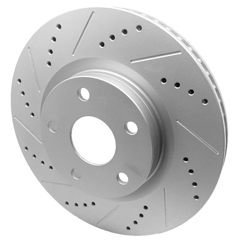 Front Drilled Slotted Rotors Ceramic & Pads for Ram Dodge 1500 Aspen Chrysler gallery