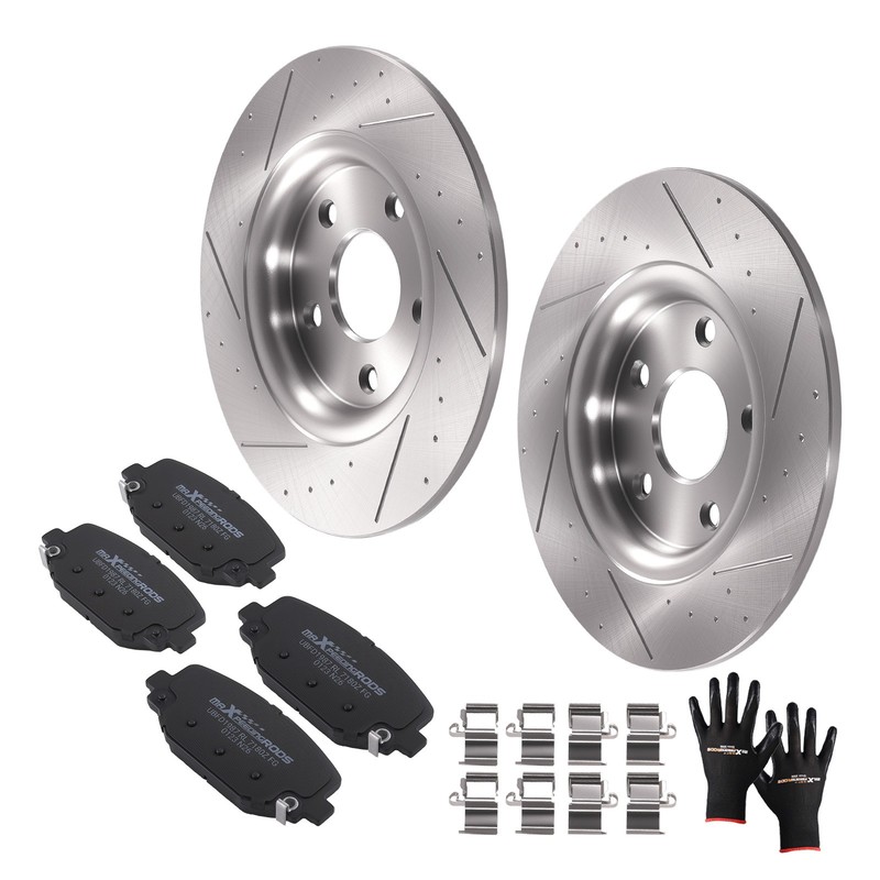 Rear Brake Rotors & Ceramic Pads Kit for Ram C/V 2012-15 Dodge Journey 2012-2020 gallery