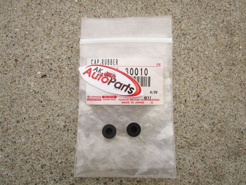 69 - 90 TOYOTA LAND CRUISER DISC BRAKE BLEEDER PLUG CAPS QTY 2 OEM NEW gallery