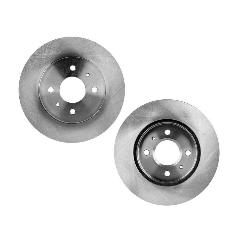 For Saturn SW2 1993-2001 Brake Discs Front | Pair | Cast Iron | Natural | Vented