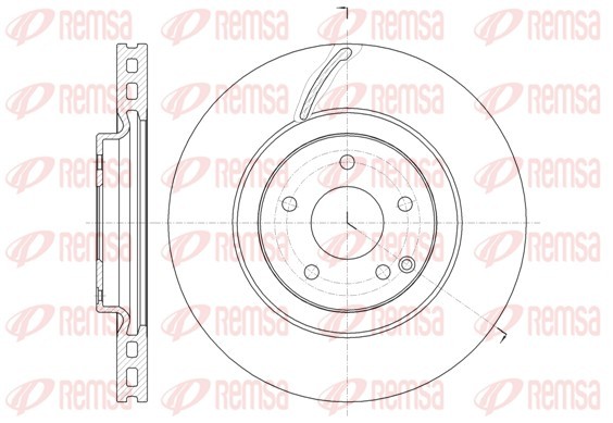 Remsa 61525.10 Brake Disc for Mercedes-Benz