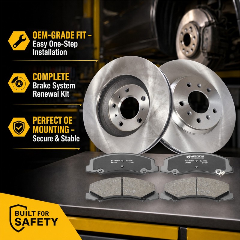 Rear Brake Rotors Ceramic Pad Fits 2004-2009 Lexus RX330 RX350 RX400h Highlander gallery
