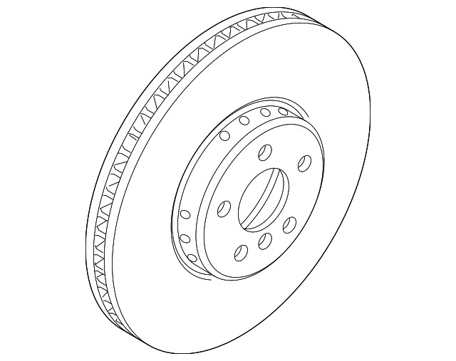 Genuine BMW Disc Brake Rotor Left 34-11-6-887-397
