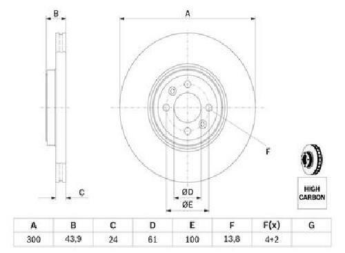 Original Bosch brake disc 0 986 479 209 for Renault gallery