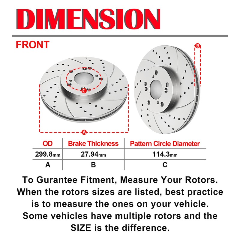 Drilled Front Rear Brakes Rotors and Pads Brakes Kit for Honda Accord ACURA TSX gallery