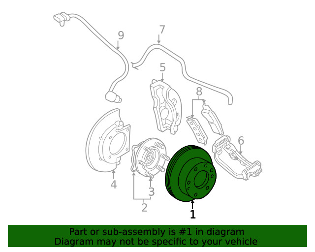 Genuine GM Front Disc Brake Rotor 19210603 gallery