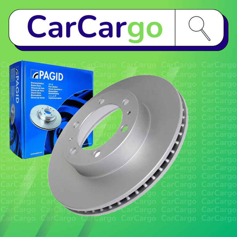 Pagid Vented Front Brake Discs Pair Toyota Hilux Vigo 2.5 D-4D 2010-2015 319 mm