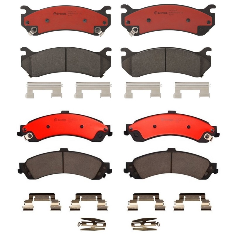 Brembo OEM Front & Rear Ceramic Brake Pads Kit For 2000-2006 Chevy Suburban 1500