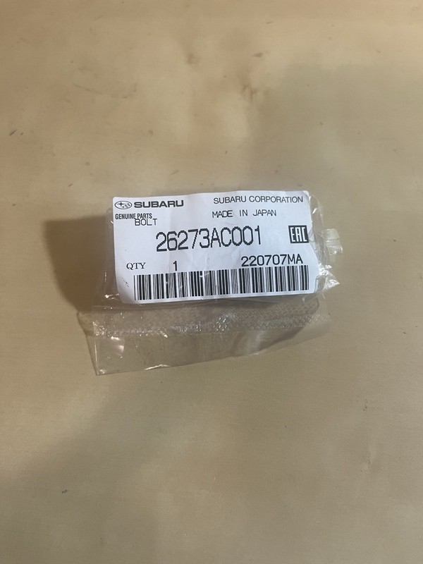 NEW OEM 1997-2009 Subaru Disc Brake Caliper Guide Pin Bolt Fastener 26273AC001