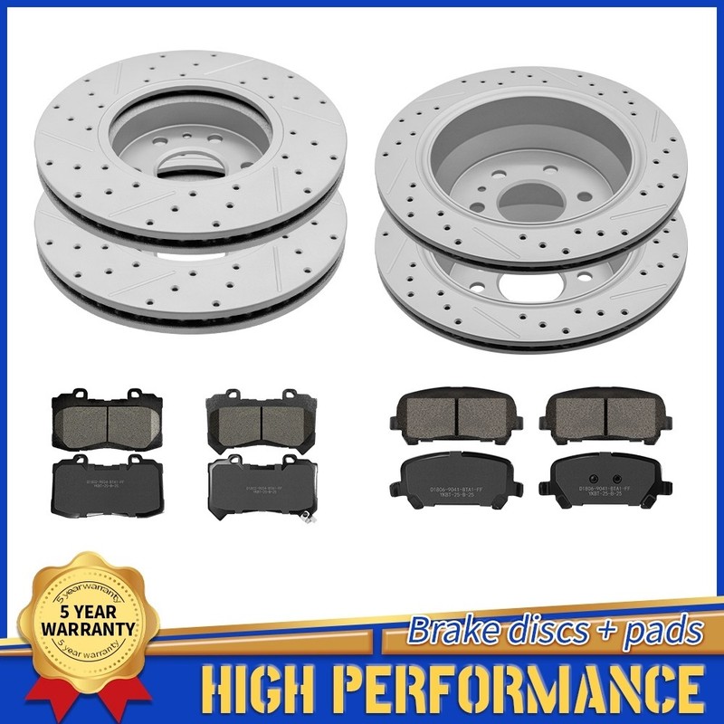 Front Rear Disc Brake Rotors Pads For 2015 – 2020 Chevrolet Colorado GMC Canyon