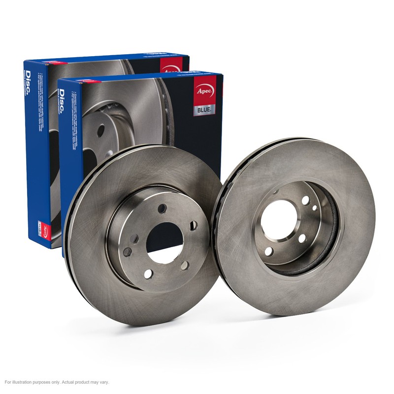 2x APEC Front Brake Discs Fits MERCEDES-BENZ C-CLASS ( 170kW/231HP/2996cc