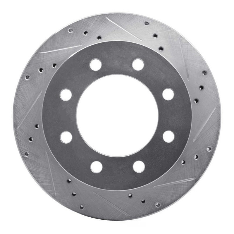 Disc Brake Rotor-Brake Rotor – Drilled And Slotted – Silver DFC 631-40088R
