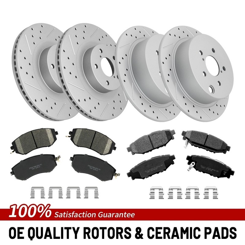 Front Rear Brake Rotor Pad For 2013-2018 Subaru XV Crosstrek Forester Crosstrek