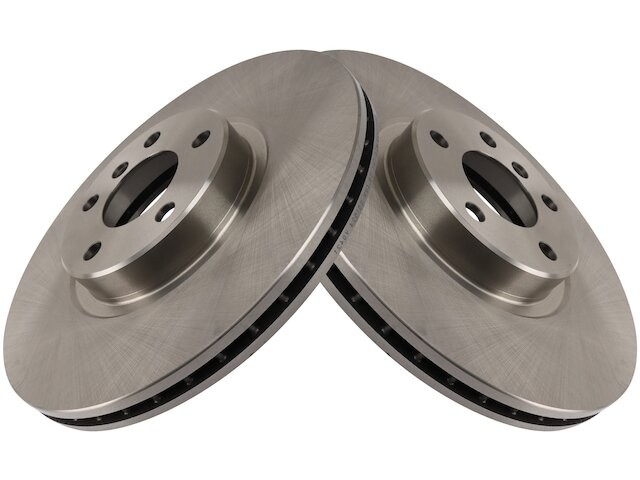 TRQ 72GX19G Front Brake Rotor Set Fits 2007-2013, 2016-2018 BMW X5