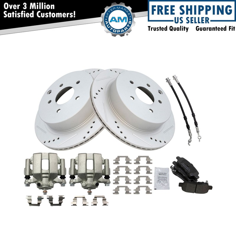 Rear Brake Pad & Rotor Kit For 2003-2007 Nissan Murano