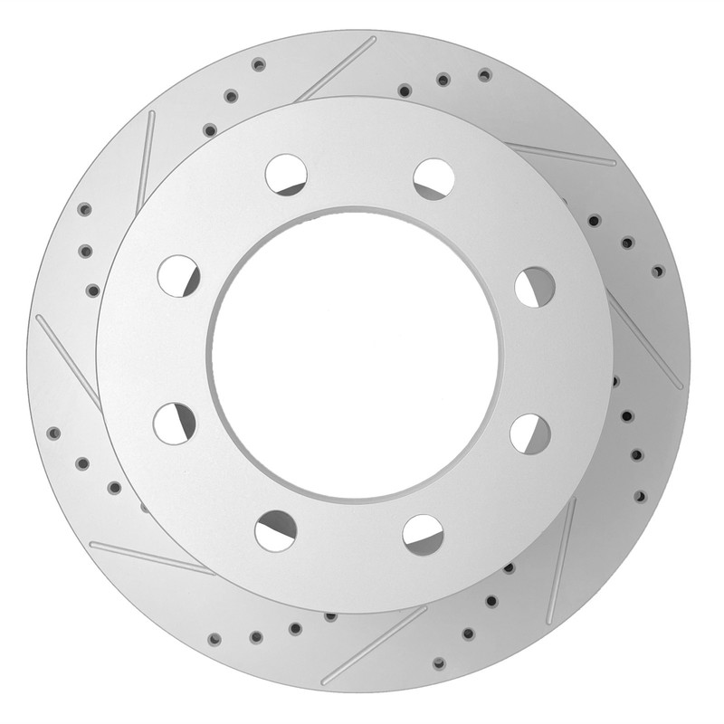 Rear Drilled & Slotted Disc Brake Rotors For 2003 -2008 Dodge Ram 2500 3500 gallery