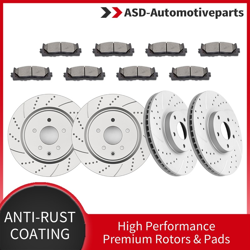 Front and Rear Brake Rotors Discs Pads For 2009-14 2016-19 Nissan Maxima Brakes