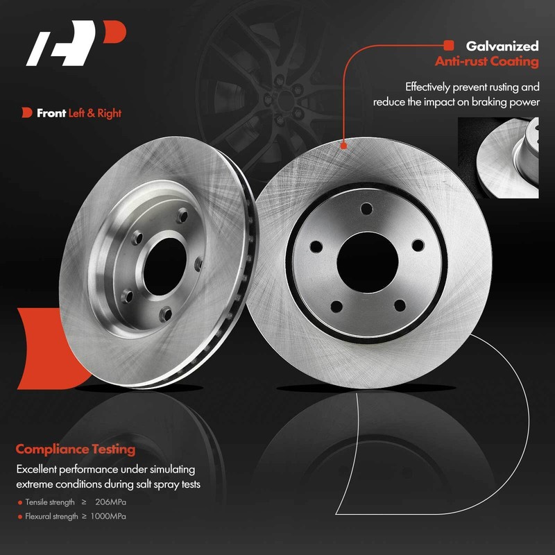 A-Premium Front & Rear Disc Brake Rotors & Pads for Dodge Grand Caravan 12-16 gallery