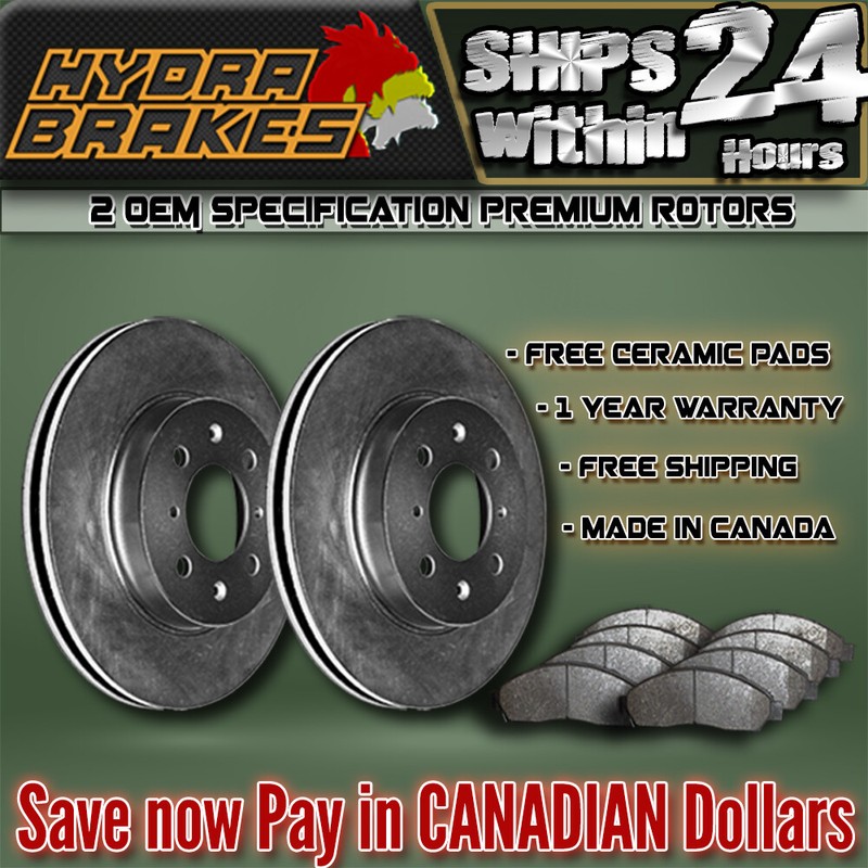 FITS 2003 2004 SUBARU LEGACY 292MM OE Blank Brake Rotors Ceramic F