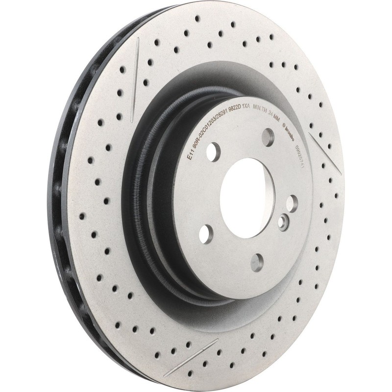 Brembo 09.9257.41 Disc Brake Rotor For 05-10 CLK55 AMG CLK63 AMG SLK55 AMG