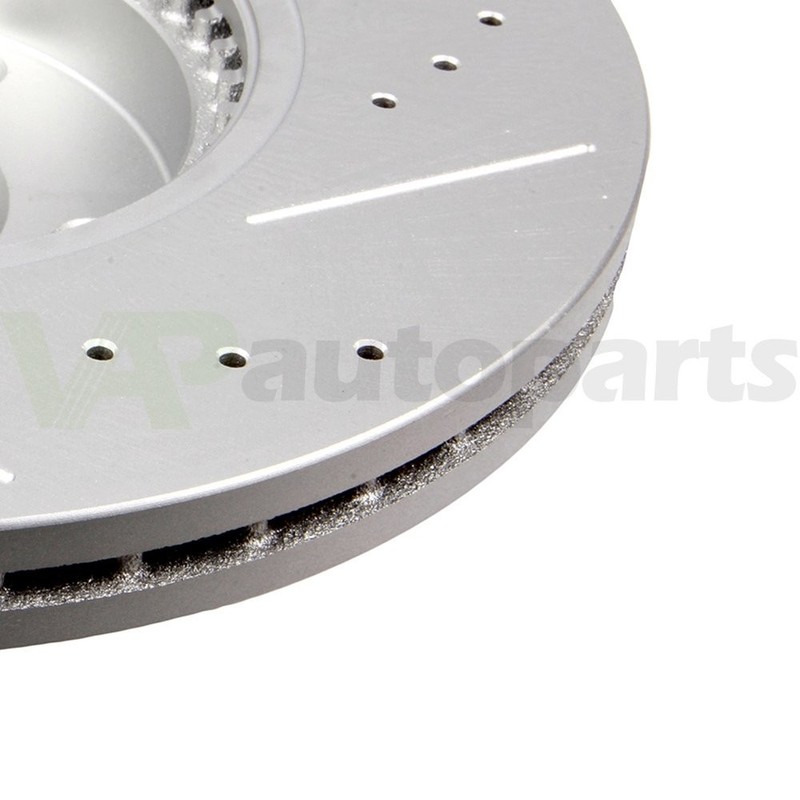 Front Disc Brake Rotors For Ford Fusion Lincoln MKZ Mazda 6 Drilled Slotted 2pcs gallery