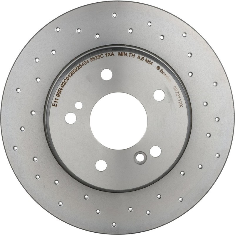 Disc Brake Rotor Rear 08.7211.2X-AX Fits 2005-2008 Mercedes SLK350