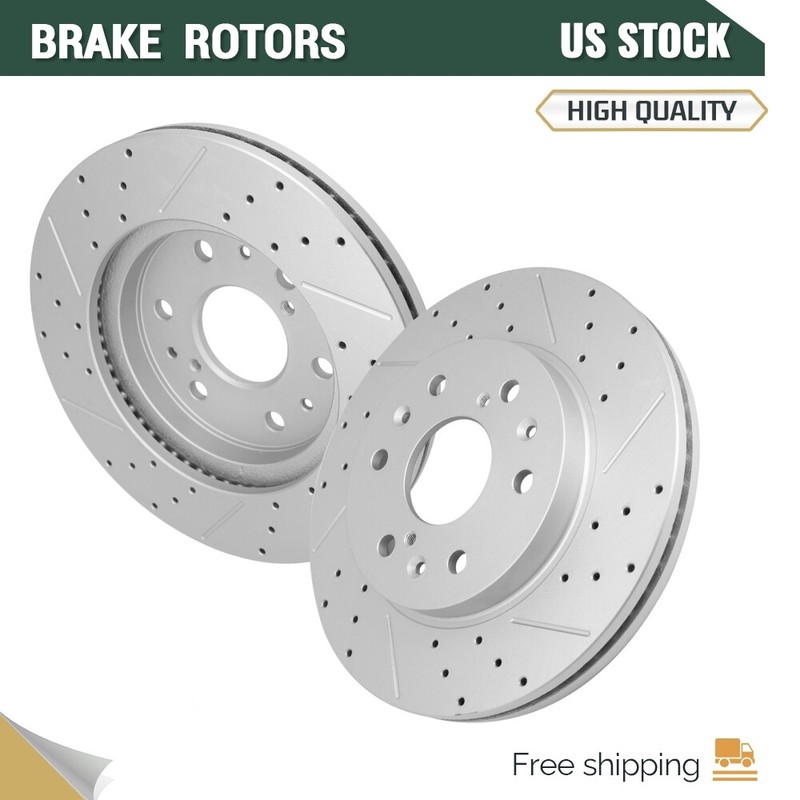 Front Drilled Disc Brake Rotor for Silverado Sierra Suburban 1500 Tahoe Yukon XL