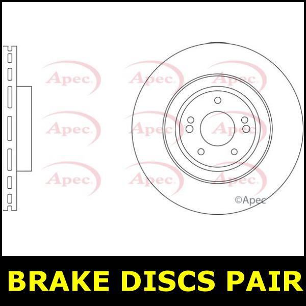 Brake Discs Pair Front FOR SUBARU IMPREZA III 2.0 13->16 Petrol Apec gallery