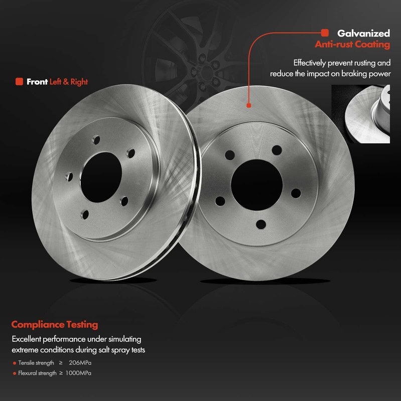 2pcs Front Disc Brake Rotors for Chrysler Plymouth Grand Voyager Grand Caravan gallery