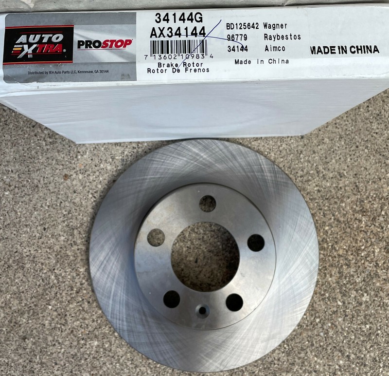 ProStop Brake Rotor 34144G, BD125642 Wagner, 96779 raybestos, 34144 aimco. NEW