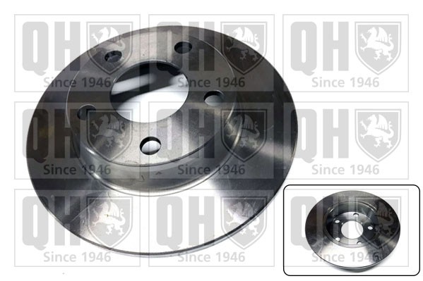2x Brake Discs Pair Solid Rear 255mm BDC5183 Quinton Hazell Set 4B0615601B New gallery