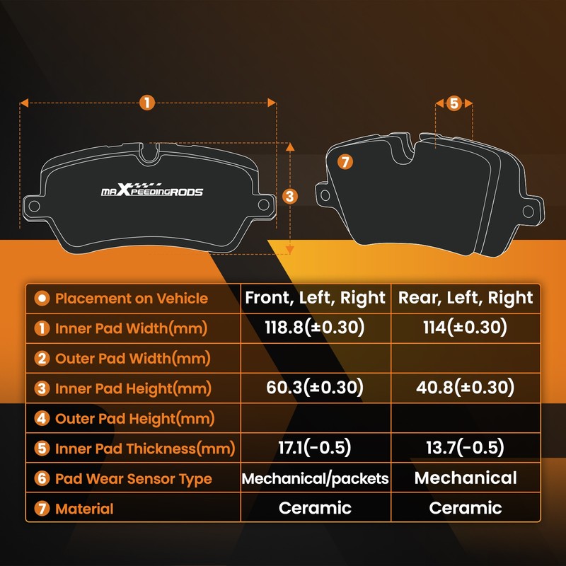 Front Rear Brake Rotors+Pads Kit for Pontiac G5 2008-09 2.2L/2.4L/3.5L/3.6L/3.9L gallery