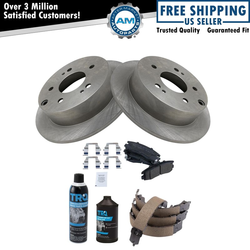 Rear Brake Pad & Rotor Kit Fits 2004-2012 Mitsubishi