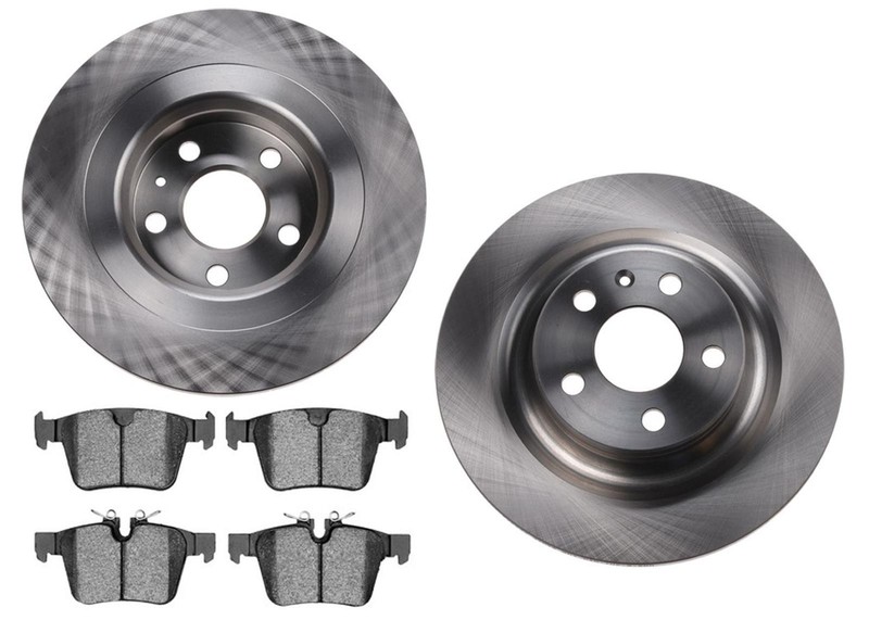 302MM Rear Disc Brake Rotors Ceramic Pads Fits 2019-2022 Volvo S60 W/ 302MM
